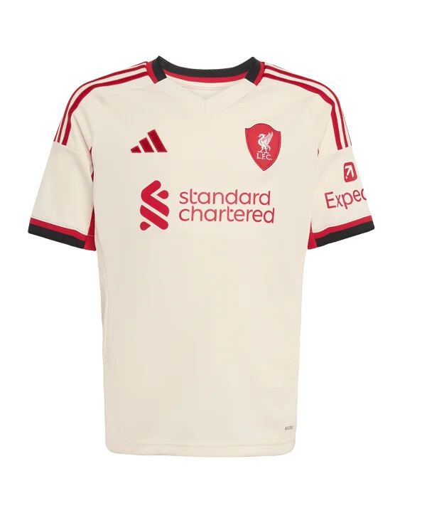 adidas fc liverpool udebanetrøje 202526 børn hvid