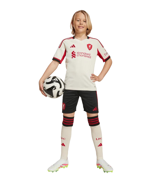 adidas fc liverpool udebanetrøje 202526 børn hvid