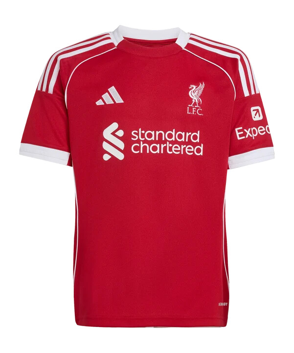 adidas fc liverpool hjemmebanetrøje 202526 børn rød