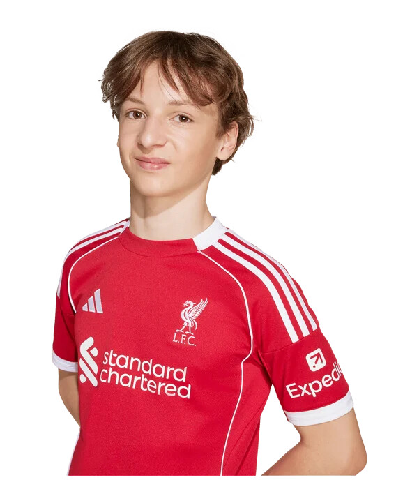 adidas fc liverpool hjemmebanetrøje 202526 børn rød