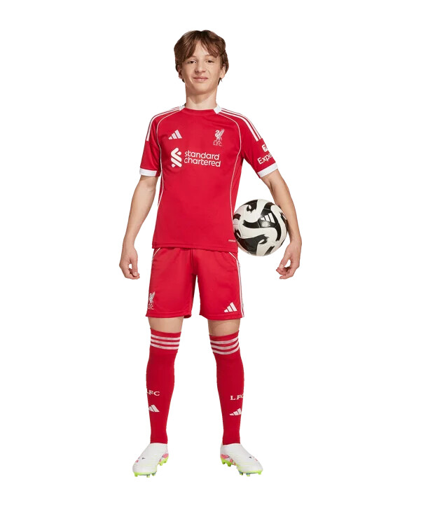 adidas fc liverpool hjemmebanetrøje 202526 børn rød