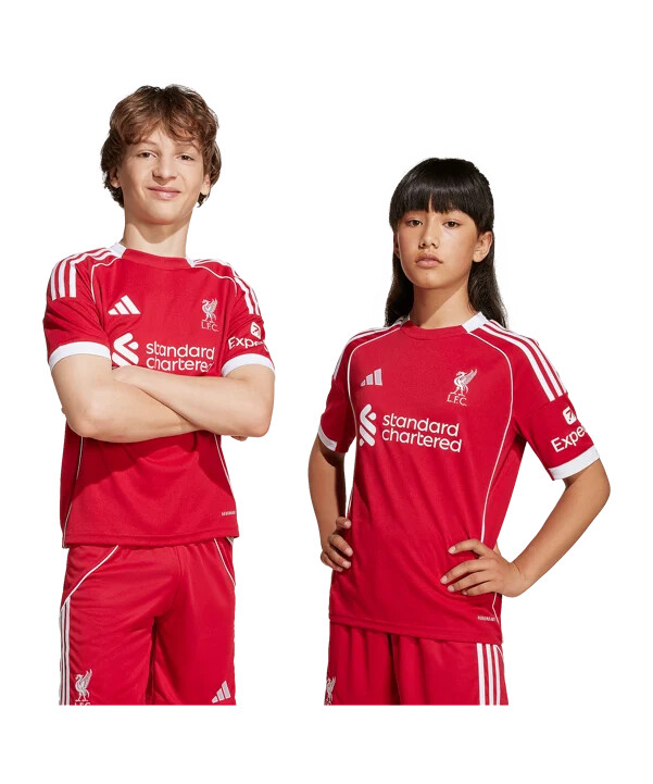 adidas fc liverpool hjemmebanetrøje 202526 børn rød