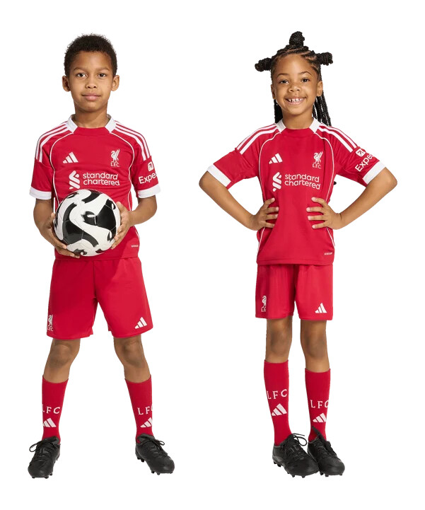 adidas fc liverpool hjemme trøje 202526 børn rød