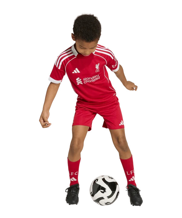 adidas fc liverpool hjemme trøje 202526 børn rød