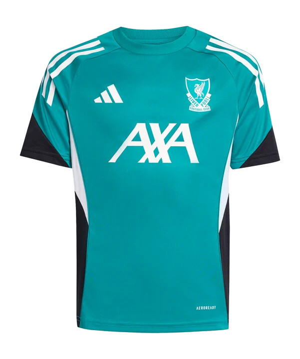 adidas fc liverpool europæiske træningstrøje 202526 børn grøn