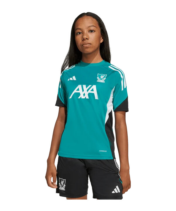 adidas fc liverpool europæiske træningstrøje 202526 børn grøn