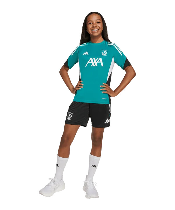 adidas fc liverpool europæiske træningstrøje 202526 børn grøn
