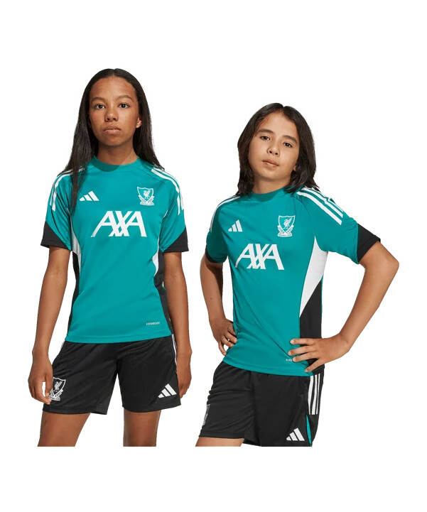 adidas fc liverpool europæiske træningstrøje 202526 børn grøn