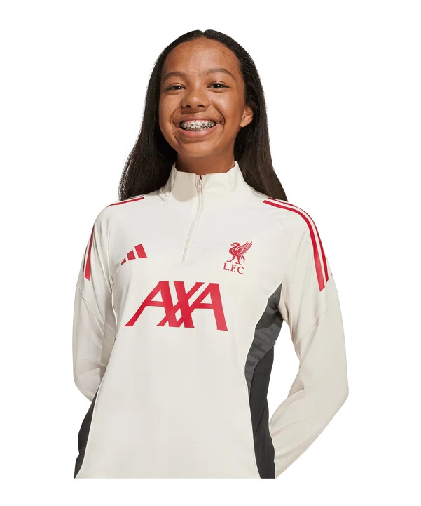 adidas fc liverpool konkurrence træningstrøje 202526 børn hvid
