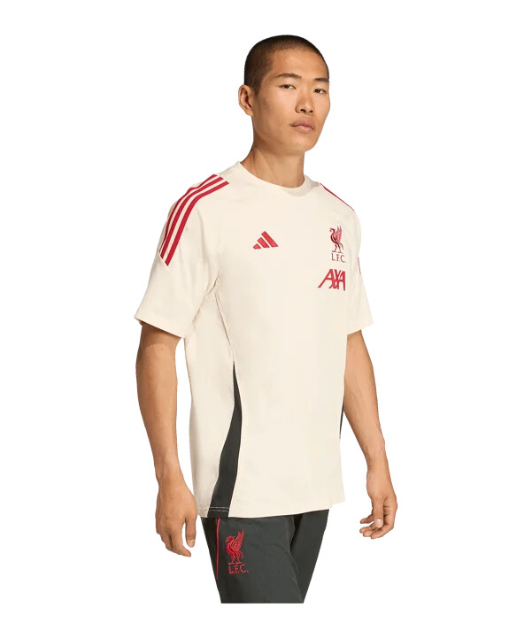 adidas fc liverpool tiro bomuld t-shirt hvid