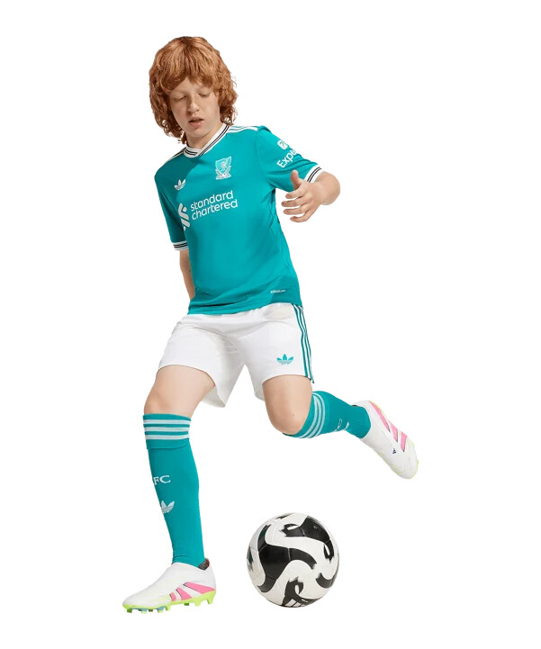 adidas fc liverpool shorts 3. klasse 20252026 børn hvid