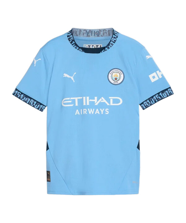 puma manchester city hjemmebanetrøje 2425 børn blå f01