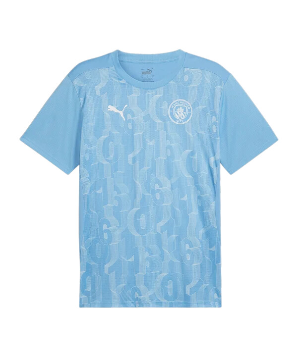 puma manchester city prematch-trøje 2425 blå f21