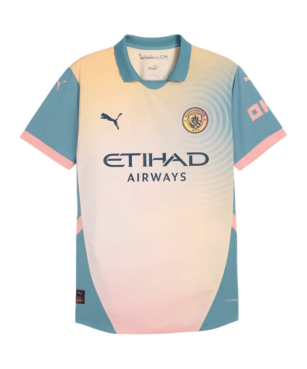 puma manchester city aut. trøje 4. klasse 20242025 lyserød f04