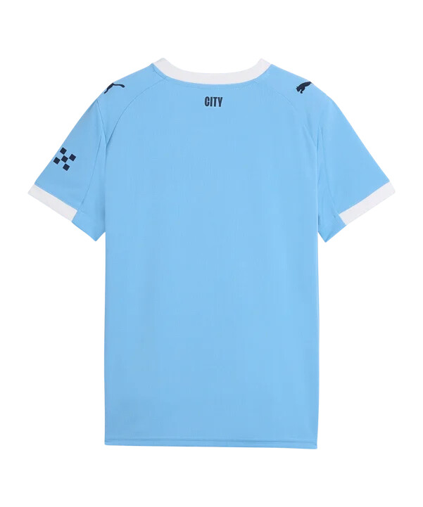 puma manchester city hjemmebanetrøje 20252026 børn blå f01