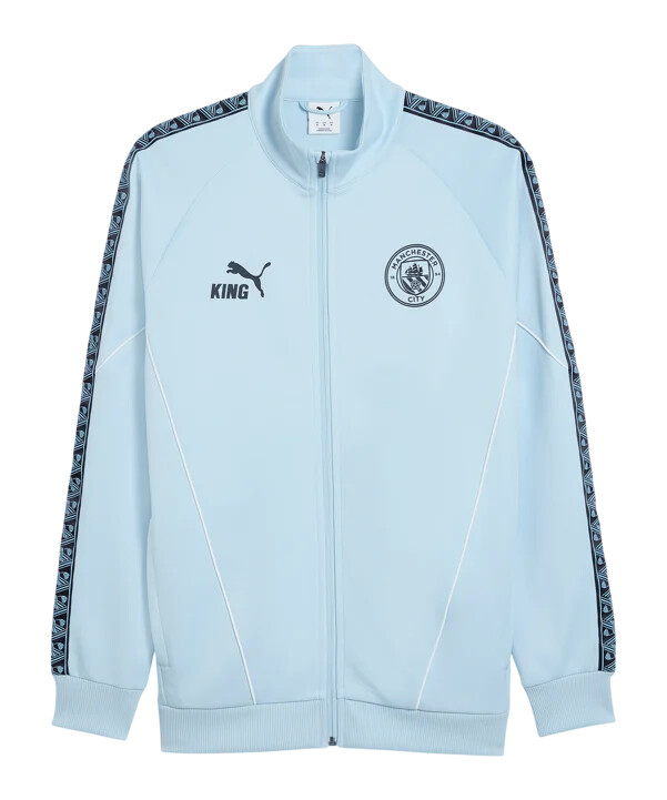 puma manchester city king anthem jakke blå f10