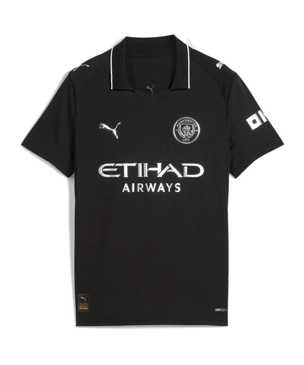 puma manchester city udebanetrøje 20252026 børn sort f02