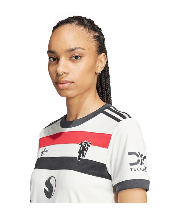 adidas originals manchester united 3. trøje 20242025 dame hvid