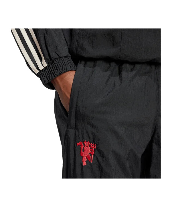 adidas originals manchester united træningsbukser sort