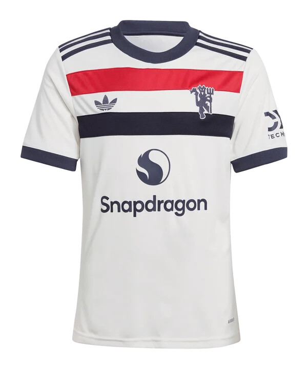 adidas originals manchester united 3. trøje 20242025 børn hvid