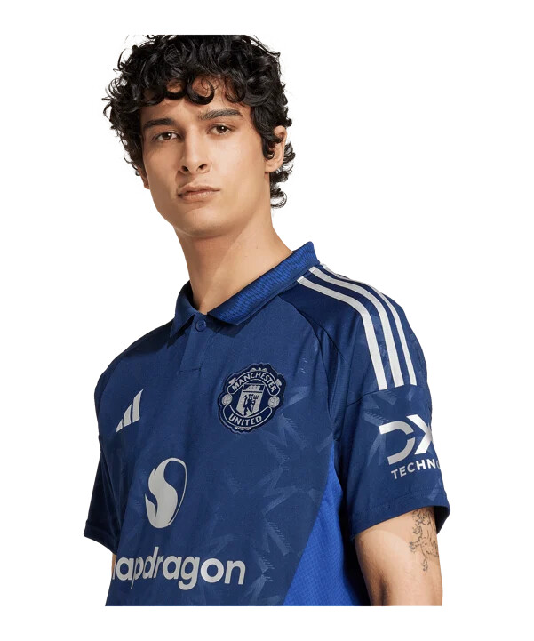adidas manchester united udebanetrøje 20242025 blå