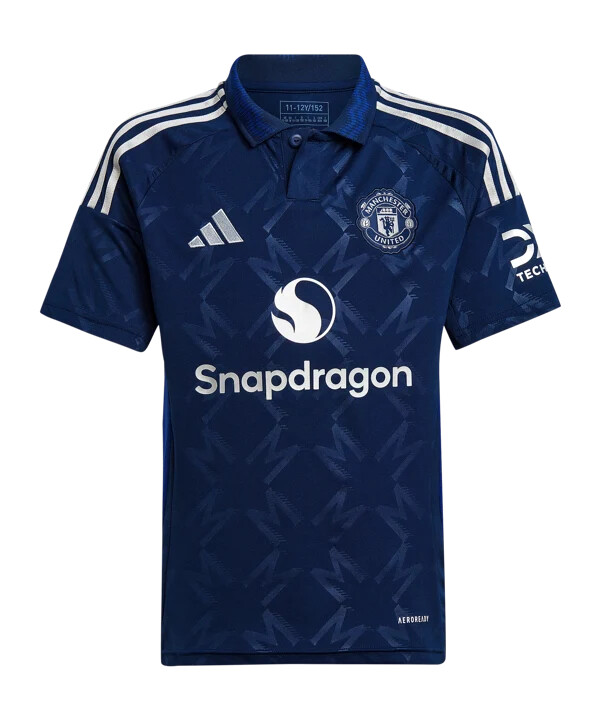 adidas manchester united udebanetrøje 202425 børn blå