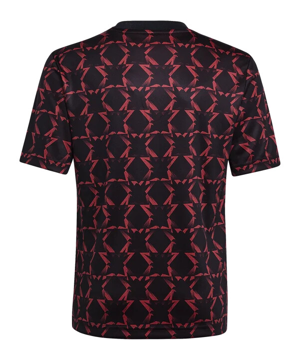 adidas manchester united prematch-trøje 202425 børn sort