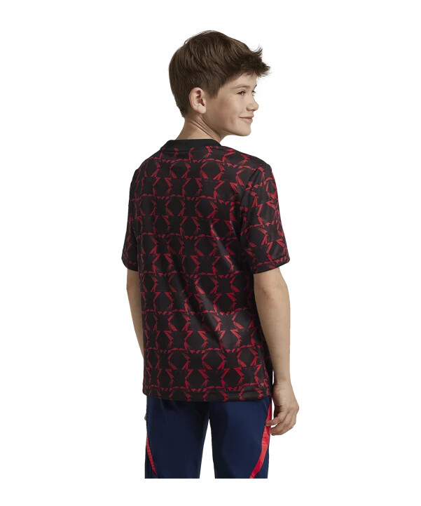 adidas manchester united prematch-trøje 202425 børn sort