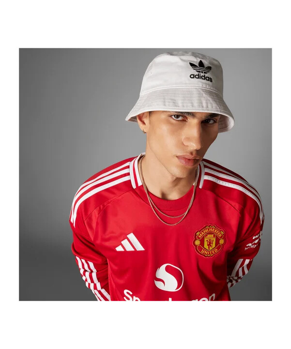 adidas manchester united langærmet hjemmebanetrøje 20242025 rød