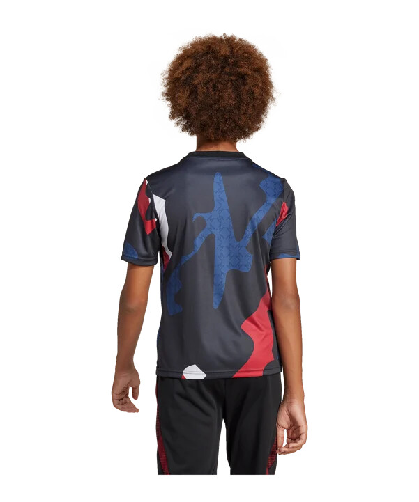 adidas manchester united prematch-trøje 202425 børn sort