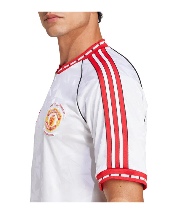 adidas manchester united 1991 udebanetrøje hvid