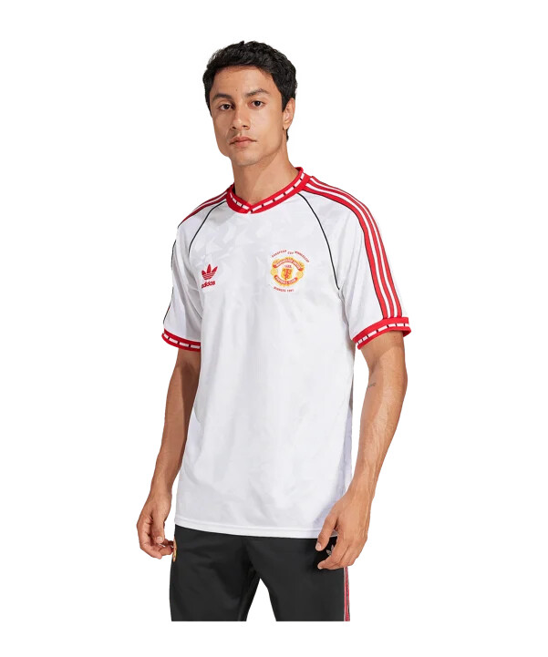 adidas manchester united 1991 udebanetrøje hvid