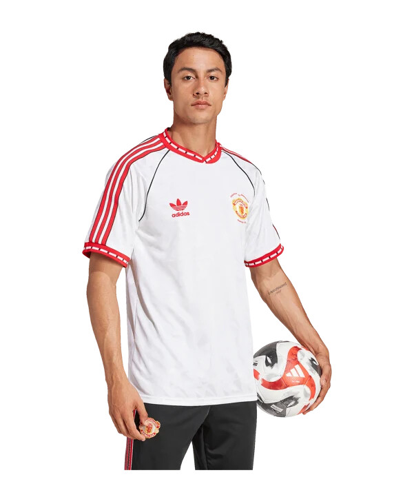 adidas manchester united 1991 udebanetrøje hvid