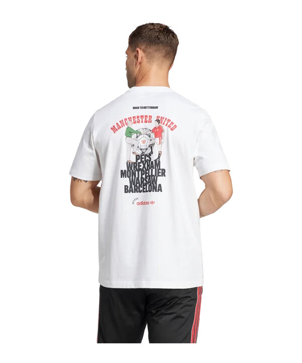 adidas manchester united 1991 t-shirt hvid