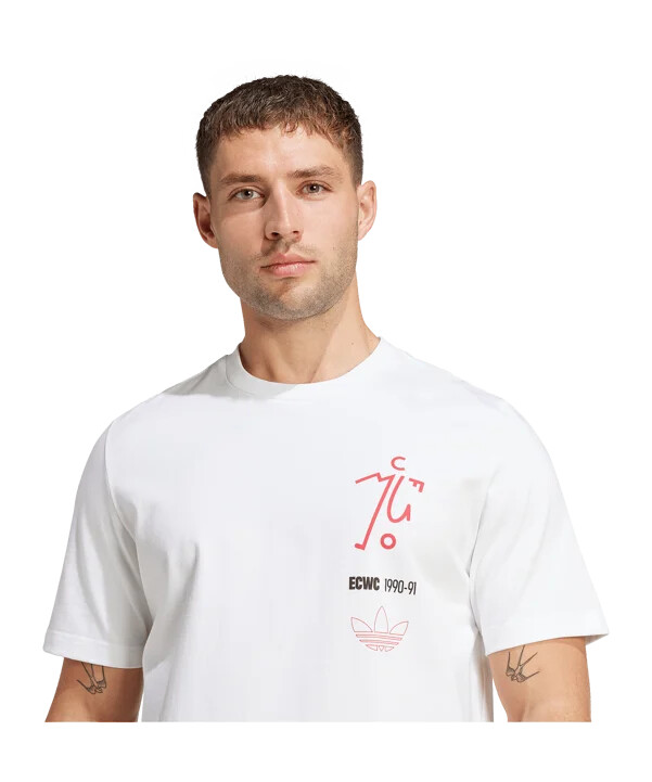 adidas manchester united 1991 t-shirt hvid