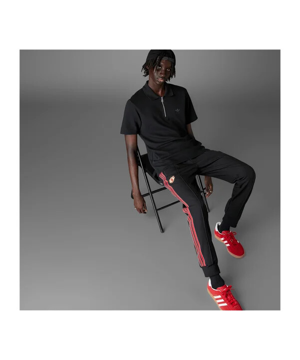 adidas manchester united træningsbukser sorte