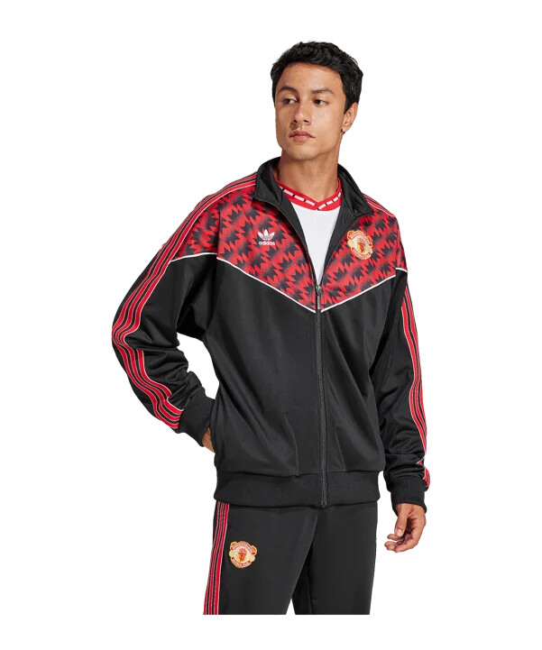 adidas manchester united 1991 træningsjakke sort