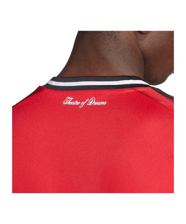 adidas manchester united langærmet hjemmebanetrøje 202526 rød