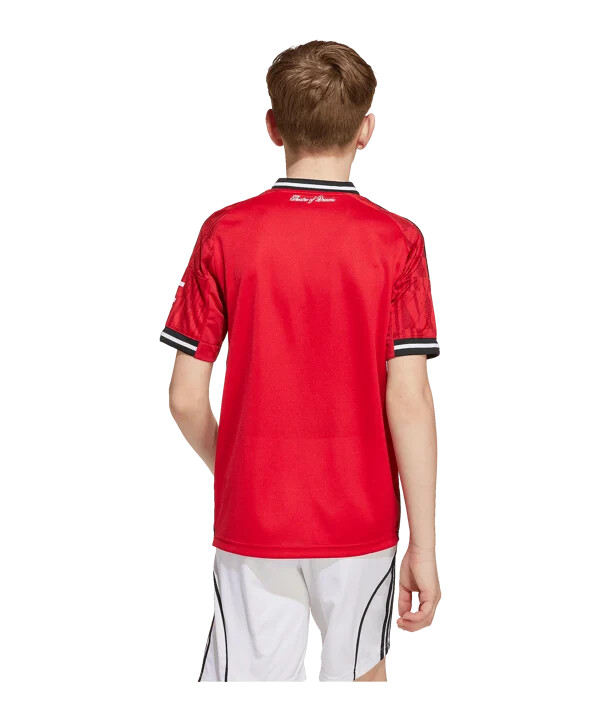 adidas manchester united hjemmebanetrøje 202526 børn rød