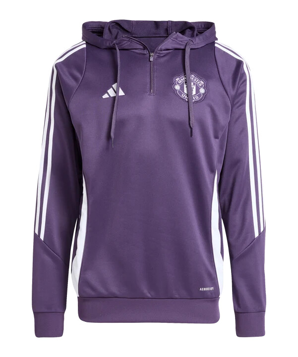 adidas manchester united træningshættetrøje lilla