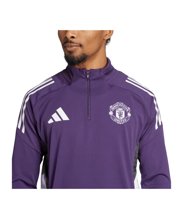 adidas manchester united træningssweatshirt lilla