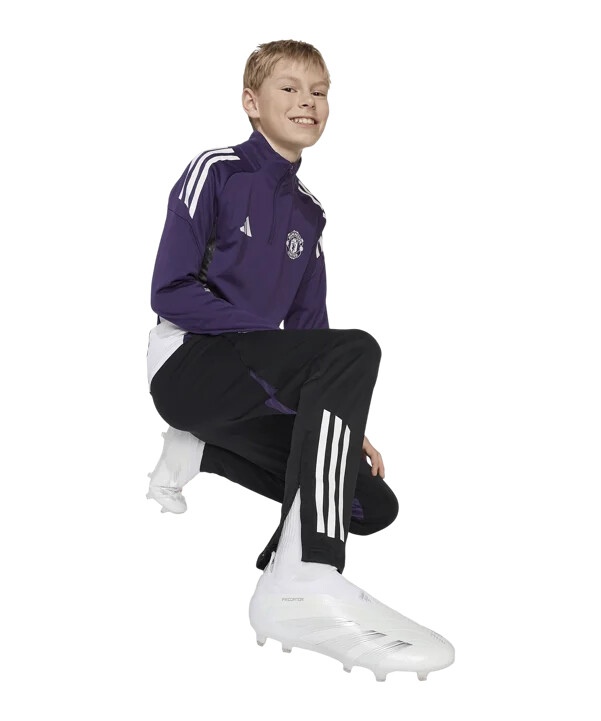 adidas manchester united træningsbukser børn sort