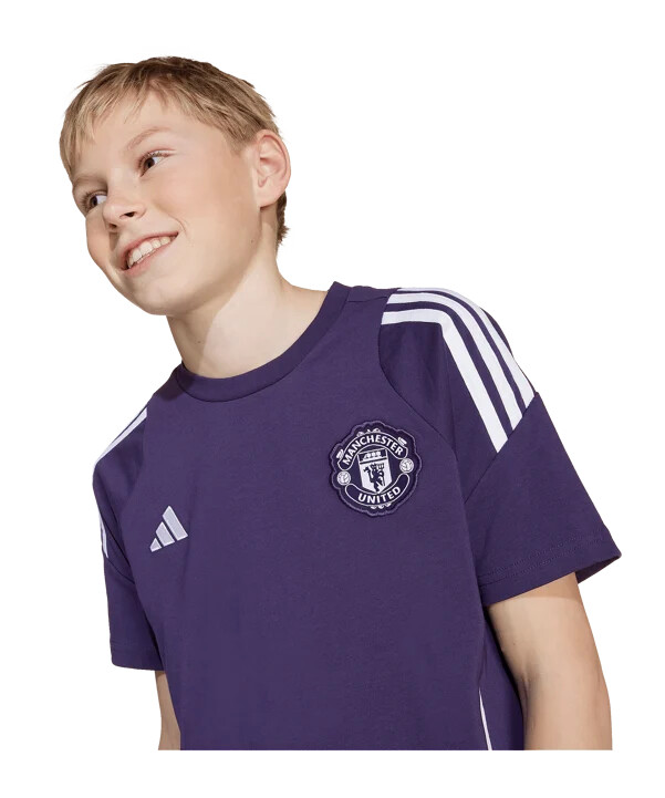 adidas manchester united competition træningstrøje børn lilla