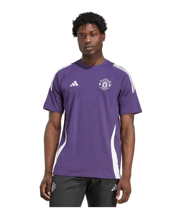 adidas manchester united tiro t-shirt lilla
