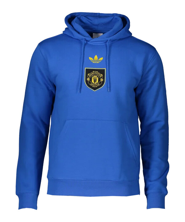 adidas manchester united lfstlr hættetrøje blå