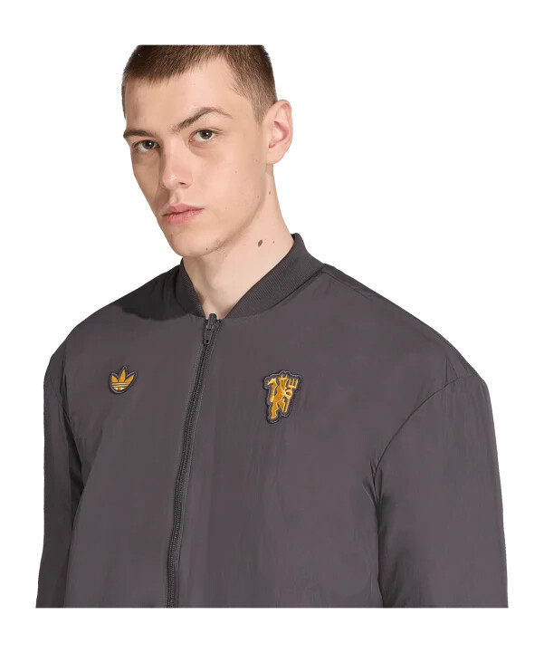 adidas manchester united icon jakke sort