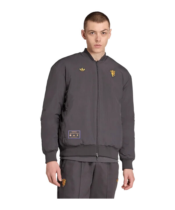 adidas manchester united icon jakke sort