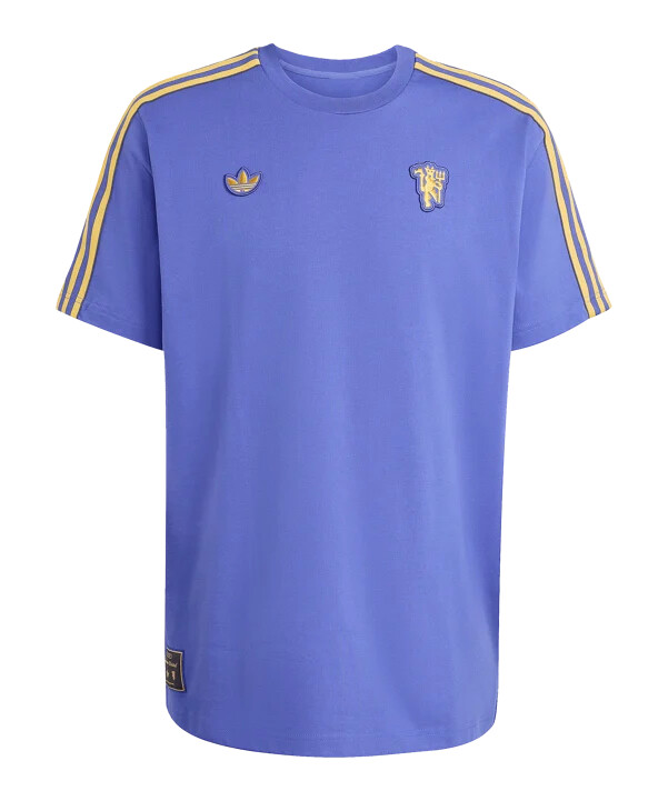 adidas manchester united icons t-shirt lilla