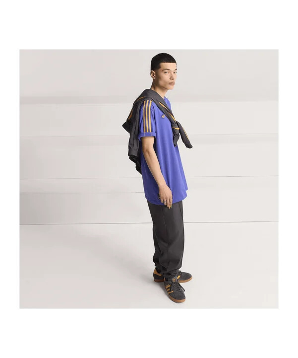 adidas manchester united icons t-shirt lilla