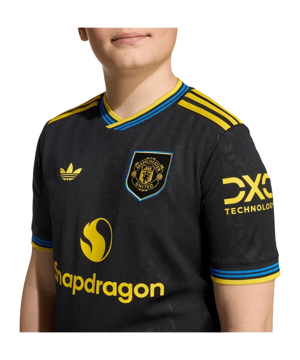 adidas manchester united 3. trøje 20252026 børn sort